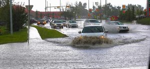 Flooded street