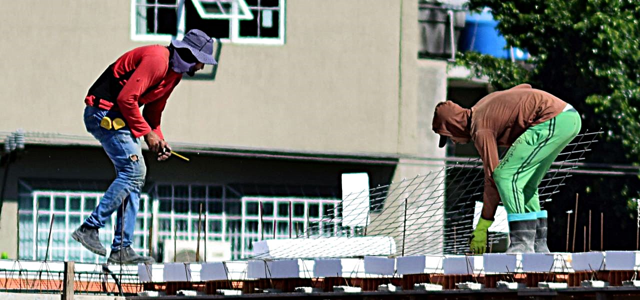 Home construction workers